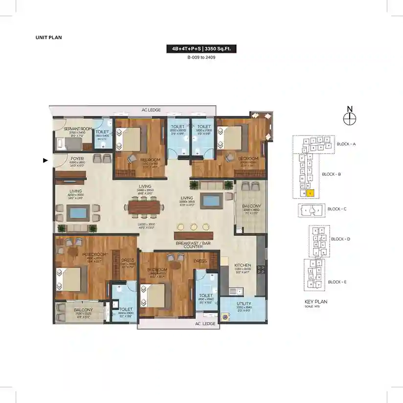 Floor Plan 1 - 2BHK